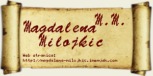 Magdalena Milojkić vizit kartica